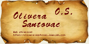 Olivera Santovac vizit kartica